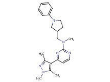 N-methyl-N-[(1-phenyl-3-pyrrolidinyl)methyl]-4-(1,3,5-trimethyl-1H-pyrazol-4-yl)-2-pyrimidinamine trifluoroacetate