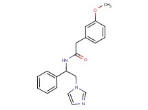 N-[2-(1H-imidazol-1-yl)-1-phenylethyl]-2-(3-methoxyphenyl)acetamide trifluoroacetate