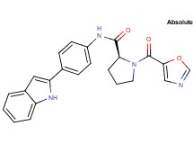 N-[4-(1H-indol-2-yl)phenyl]-1-(1,3-oxazol-5-ylcarbonyl)-L-prolinamide