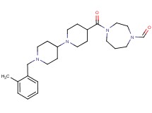 4-{[1'-(2-methylbenzyl)-1,4'-bipiperidin-4-yl]carbonyl}-1,4-diazepane-1-carbaldehyde