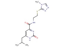 6-isobutyl-N-{2-[(4-methyl-4H-1,2,4-triazol-3-yl)thio]ethyl}-2-oxo-1,2-dihydropyrimidine-4-carboxamide