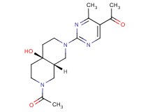 1-{2-[(4aR*,8aR*)-7-acetyl-4a-hydroxyoctahydro-2,7-naphthyridin-2(1H)-yl]-4-methylpyrimidin-5-yl}ethanone