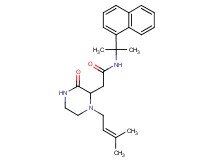 2-[1-(3-methyl-2-buten-1-yl)-3-oxo-2-piperazinyl]-N-[1-methyl-1-(1-naphthyl)ethyl]acetamide
