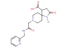 2-oxo-8-{2-oxo-2-[(2-pyridinylmethyl)amino]ethyl}-1,8-diazaspiro[4.5]decane-4-carboxylic acid