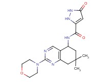N-(7,7-dimethyl-2-morpholin-4-yl-5,6,7,8-tetrahydroquinazolin-5-yl)-5-oxo-2,5-dihydro-1H-pyrazole-3-carboxamide