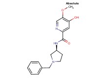 N-[(3S)-1-benzyl-3-pyrrolidinyl]-4-hydroxy-5-methoxy-2-pyridinecarboxamide