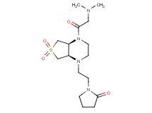1-{2-[(4aS*,7aR*)-4-(N,N-dimethylglycyl)-6,6-dioxidohexahydrothieno[3,4-b]pyrazin-1(2H)-yl]ethyl}pyrrolidin-2-one