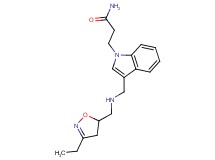 3-[3-({[(3-ethyl-4,5-dihydroisoxazol-5-yl)methyl]amino}methyl)-1H-indol-1-yl]propanamide
