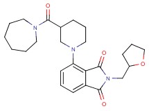 4-[3-(1-azepanylcarbonyl)-1-piperidinyl]-2-(tetrahydro-2-furanylmethyl)-1H-isoindole-1,3(2H)-dione