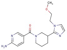 5-({3-[1-(2-methoxyethyl)-1H-imidazol-2-yl]-1-piperidinyl}carbonyl)-2-pyridinamine