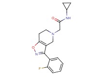 N-cyclopropyl-2-[3-(2-fluorophenyl)-6,7-dihydroisoxazolo[4,5-c]pyridin-5(4H)-yl]acetamide