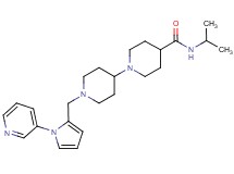 N-isopropyl-1'-{[1-(3-pyridinyl)-1H-pyrrol-2-yl]methyl}-1,4'-bipiperidine-4-carboxamide
