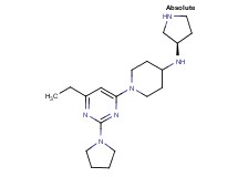 1-[6-ethyl-2-(1-pyrrolidinyl)-4-pyrimidinyl]-N-[(3R)-3-pyrrolidinyl]-4-piperidinamine dihydrochloride