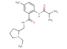 N-[(1-ethylpyrrolidin-2-yl)methyl]-2-(isobutyrylamino)-5-methylbenzamide