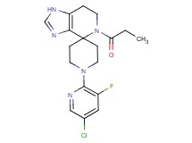 1'-(5-chloro-3-fluoropyridin-2-yl)-5-propionyl-1,5,6,7-tetrahydrospiro[imidazo[4,5-c]pyridine-4,4'-piperidine]