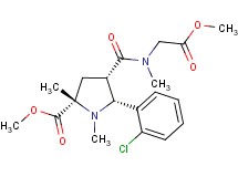 methyl (2S*,4S*,5R*)-5-(2-chlorophenyl)-4-{[(2-methoxy-2-oxoethyl)(methyl)amino]carbonyl}-1,2-dimethyl-2-pyrrolidinecarboxylate