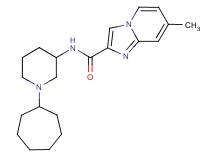 N-(1-cycloheptyl-3-piperidinyl)-7-methylimidazo[1,2-a]pyridine-2-carboxamide