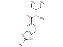 N-(1-ethylpropyl)-N,2-dimethyl-1H-benzimidazole-5-carboxamide