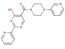 2-pyridin-2-yl-5-[(4-pyridin-3-ylpiperazin-1-yl)carbonyl]pyrimidin-4-ol