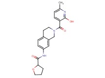 N-{2-[(2-hydroxy-6-methyl-3-pyridinyl)carbonyl]-1,2,3,4-tetrahydro-7-isoquinolinyl}tetrahydro-2-furancarboxamide