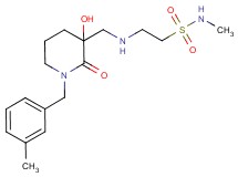 2-({[3-hydroxy-1-(3-methylbenzyl)-2-oxopiperidin-3-yl]methyl}amino)-N-methylethanesulfonamide