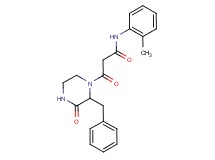 3-(2-benzyl-3-oxopiperazin-1-yl)-N-(2-methylphenyl)-3-oxopropanamide