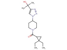 2-(1-{1-[(2,2-diethylcyclopropyl)carbonyl]piperidin-4-yl}-1H-1,2,3-triazol-4-yl)propan-2-ol