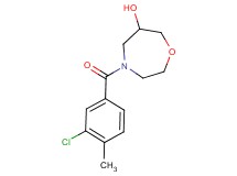 4-(3-chloro-4-methylbenzoyl)-1,4-oxazepan-6-ol