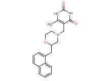 6-methyl-5-{[2-(1-naphthylmethyl)-4-morpholinyl]methyl}-2,4(1H,3H)-pyrimidinedione
