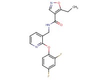 N-{[2-(2,4-difluorophenoxy)pyridin-3-yl]methyl}-5-ethylisoxazole-4-carboxamide