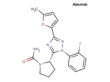 (2S)-2-[1-(2-fluorophenyl)-3-(5-methyl-2-furyl)-1H-1,2,4-triazol-5-yl]pyrrolidine-1-carboxamide