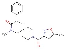 2-methyl-9-[(5-methyl-3-isoxazolyl)carbonyl]-4-phenyl-2,9-diazaspiro[5.5]undecan-3-one
