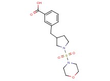 3-{[1-(4-morpholinylsulfonyl)-3-pyrrolidinyl]methyl}benzoic acid