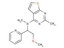 N-(2-methoxy-1-pyridin-2-ylethyl)-N,2-dimethylthieno[2,3-d]pyrimidin-4-amine