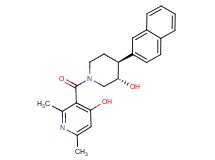 3-{[rel-(3S,4S)-3-hydroxy-4-(2-naphthyl)-1-piperidinyl]carbonyl}-2,6-dimethyl-4-pyridinol