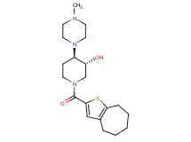(3R*,4R*)-4-(4-methyl-1-piperazinyl)-1-(5,6,7,8-tetrahydro-4H-cyclohepta[b]thien-2-ylcarbonyl)-3-piperidinol