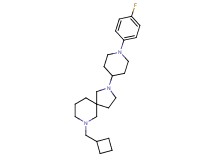 7-(cyclobutylmethyl)-2-[1-(4-fluorophenyl)-4-piperidinyl]-2,7-diazaspiro[4.5]decane