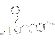 1-[2-(ethylsulfonyl)-1-(2-phenylethyl)-1H-imidazol-5-yl]-N-(3-methoxybenzyl)-N-methylmethanamine