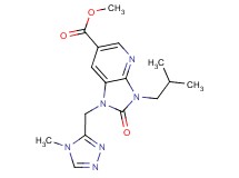 methyl 3-isobutyl-1-[(4-methyl-4H-1,2,4-triazol-3-yl)methyl]-2-oxo-2,3-dihydro-1H-imidazo[4,5-b]pyridine-6-carboxylate