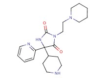5-(4-piperidinyl)-3-[2-(1-piperidinyl)ethyl]-5-(2-pyridinyl)-2,4-imidazolidinedione dihydrochloride