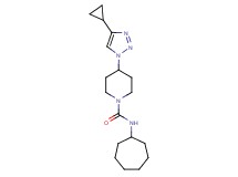 N-cycloheptyl-4-(4-cyclopropyl-1H-1,2,3-triazol-1-yl)piperidine-1-carboxamide