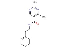 N-(2-cyclohex-1-en-1-ylethyl)-2,4-dimethylpyrimidine-5-carboxamide