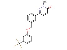 2-methyl-6-(3-{[3-(trifluoromethyl)phenoxy]methyl}phenyl)pyridazin-3(2H)-one