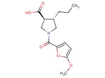 (3S*,4S*)-1-(5-methoxy-2-furoyl)-4-propyl-3-pyrrolidinecarboxylic acid