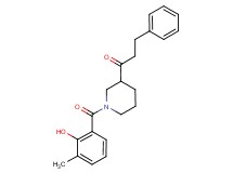 1-[1-(2-hydroxy-3-methylbenzoyl)-3-piperidinyl]-3-phenyl-1-propanone