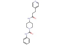 N-phenyl-4-[(3-pyridin-4-ylpropanoyl)amino]piperidine-1-carboxamide