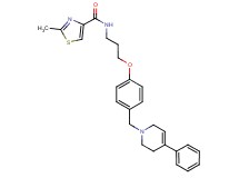 2-methyl-N-(3-{4-[(4-phenyl-3,6-dihydro-1(2H)-pyridinyl)methyl]phenoxy}propyl)-1,3-thiazole-4-carboxamide