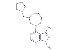 1,3-dimethyl-4-[2-(1-pyrrolidinylmethyl)-1,4-oxazepan-4-yl]-1H-pyrazolo[3,4-d]pyrimidine
