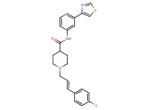 1-[(2E)-3-(4-fluorophenyl)-2-propen-1-yl]-N-[3-(1,3-thiazol-4-yl)phenyl]-4-piperidinecarboxamide