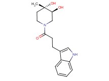 (3S*,4S*)-1-[3-(1H-indol-3-yl)propanoyl]-4-methylpiperidine-3,4-diol